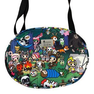Tokidoki x Ju-Ju-Be Campground Oval Crossbody Bag Collectible Collab Print EUC
